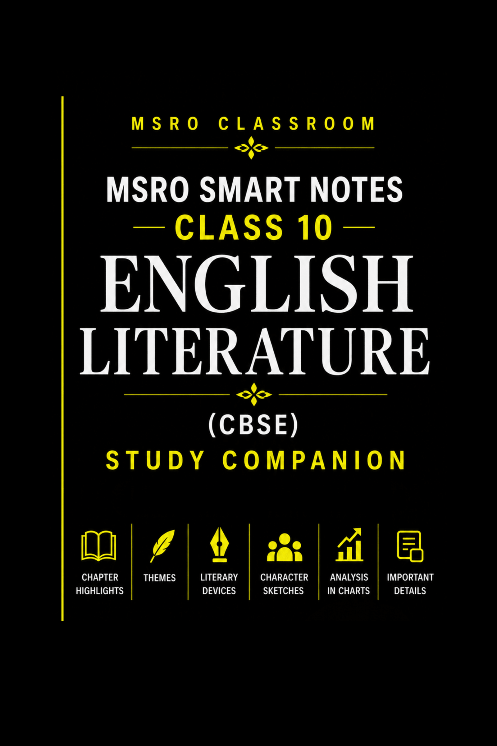 MSRO Smart Notes Class 10 English Literature CBSE - MSRO Classroom