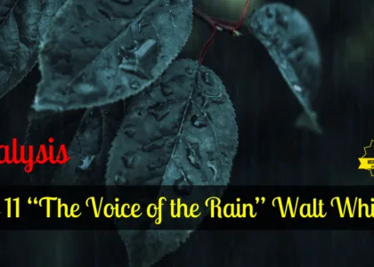 Class 11 “The Voice of the Rain” Walt Whitman (OPT)