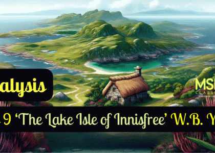 Class 9 English The Lake Isle of Innisfree W.B. Yeats