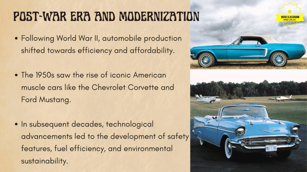 Progression of Models of Motorcars 3
