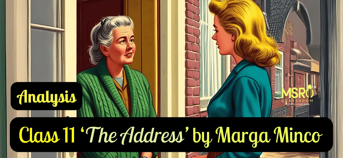 Class 11 ‘The Address’ by Marga Minco
