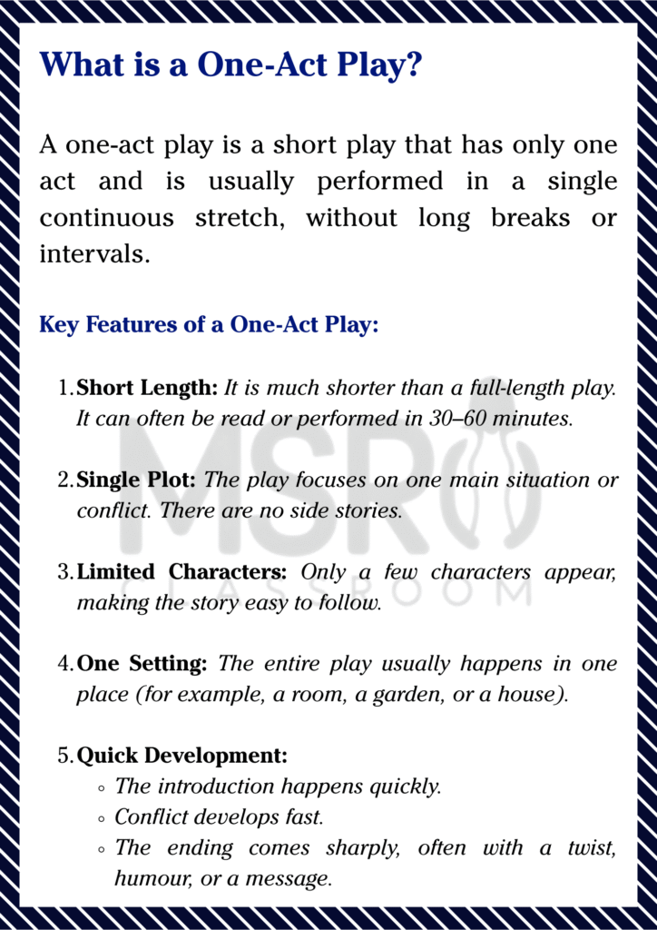 What is a One-Act Play?