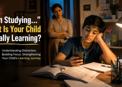Child Distracted While Studying